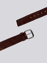 Load image into Gallery viewer, Replay Vintage Leather Belt Dark Brown