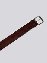 Load image into Gallery viewer, Replay Vintage Leather Belt Dark Brown