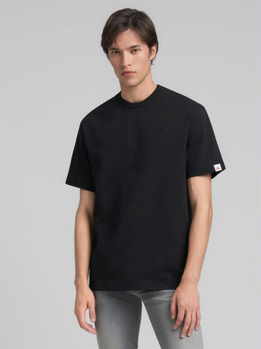 Replay R Logo Jersey T-Shirt Black