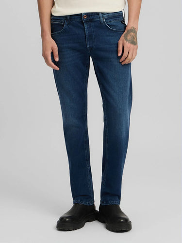 Replay Grover Straight Fit Jeans Dark Blue