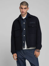 Load image into Gallery viewer, Replay Wool Blend Overshirt Navy