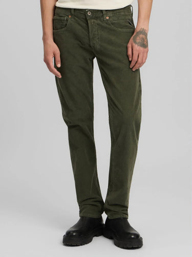 Replay Grover Straight Fit Cords Olive