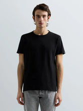 Load image into Gallery viewer, Replay Raw Edge Crew Neck T-Shirt Black