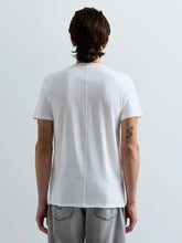 Load image into Gallery viewer, Replay Raw Edge V Neck T-Shirt White