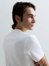 Load image into Gallery viewer, Replay Raw Edge V Neck T-Shirt White