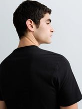 Load image into Gallery viewer, Replay Raw Edge V Neck T-Shirt Black
