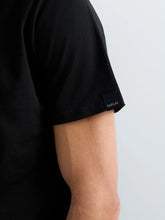 Load image into Gallery viewer, Replay Raw Edge V Neck T-Shirt Black