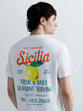 Load image into Gallery viewer, Replay Sicily Print T-Shirt White