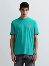 Load image into Gallery viewer, Replay Sicily Print T-Shirt Aqua Green