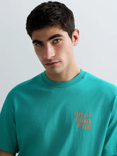 Load image into Gallery viewer, Replay Sicily Print T-Shirt Aqua Green
