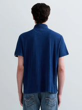 Load image into Gallery viewer, Replay Indigo Jersey Polo Top Blue