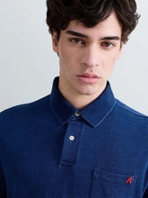 Load image into Gallery viewer, Replay Indigo Jersey Polo Top Blue