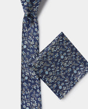 Load image into Gallery viewer, Remus Uomo Floral Tie Set Navy