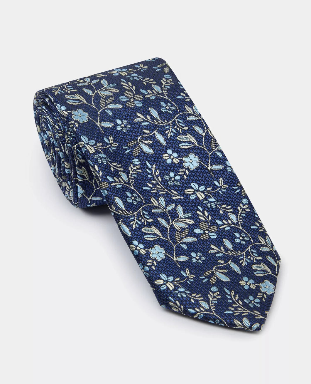 Remus Uomo Floral Tie Set Navy