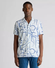 Load image into Gallery viewer, Remus Uomo Pattern Short Sleeve Shirt White