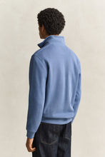 Load image into Gallery viewer, Gant Sacker Rib Half Zip Sweatshirt Blue Horizon
