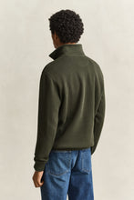 Load image into Gallery viewer, Gant Sacker Rib Half Zip Sweatshirt Dark Moss