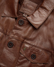Load image into Gallery viewer, Gabicci Vintage Sammo Leather Jacket Brown
