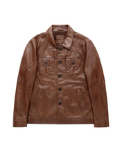 Load image into Gallery viewer, Gabicci Vintage Sammo Leather Jacket Brown