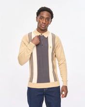 Load image into Gallery viewer, Gabicci Vintage Searle Knit Polo Caramel