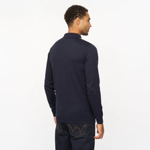 Load image into Gallery viewer, Gabicci Vintage Searle Knitted Polo Navy Mix