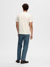 Load image into Gallery viewer, Selected Homme Textured T-Shirt Off White