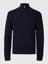 Load image into Gallery viewer, Selected Homme Theo 1/4 Zip Jumper Navy