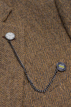 Load image into Gallery viewer, Cavani Thomas Herringbone Jacket Brown