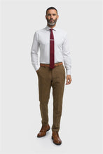 Load image into Gallery viewer, Cavani Thomas Herringbone Trouser Brown