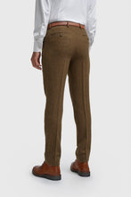 Load image into Gallery viewer, Cavani Thomas Herringbone Trouser Brown
