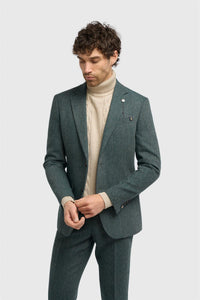 Cavani Thomas Herringbone Jacket Green