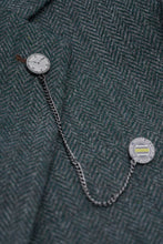 Load image into Gallery viewer, Cavani Thomas Herringbone Jacket Green