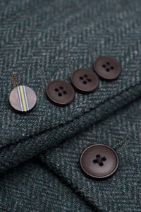 Cavani Thomas Herringbone Jacket Green