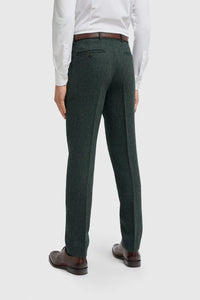 Cavani Thomas Herringbone Trouser Green