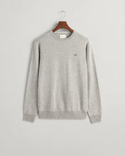 Load image into Gallery viewer, Gant Superfine Lambswool Jumper Light Grey