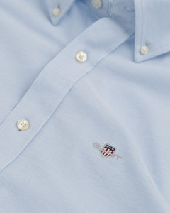 Gant Jersey Pique Shirt Capri Blue