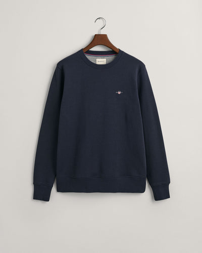 Gant Shield Crew Neck Sweatshirt Evening Blue