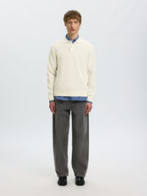 Load image into Gallery viewer, Selected Homme Torino Knit Polo Egret