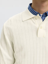 Load image into Gallery viewer, Selected Homme Torino Knit Polo Egret