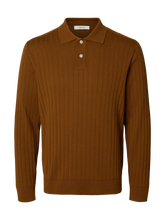 Load image into Gallery viewer, Selected Homme Torino Knit Polo Tan