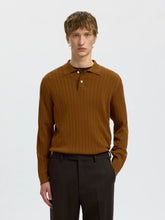 Load image into Gallery viewer, Selected Homme Torino Knit Polo Tan