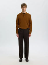 Load image into Gallery viewer, Selected Homme Torino Knit Polo Tan