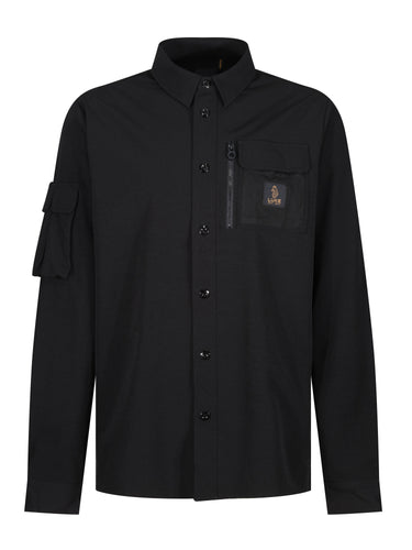 Luke 1977 Hulun Pocket Detail Shirt Black