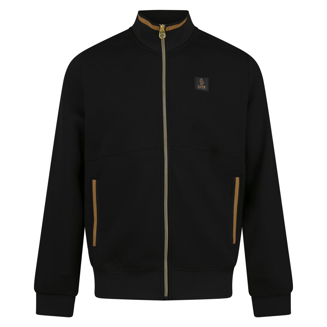 Luke 1977 Makati Funnel Zip Sweatshirt Black Gold