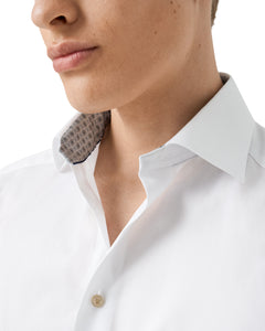 Eton Medallion Effect Signature Twill Shirt White