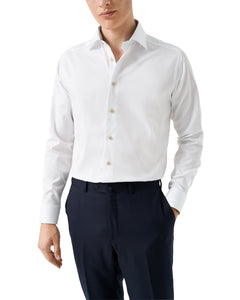 Eton Medallion Effect Signature Twill Shirt White