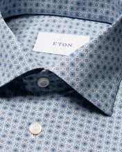 Load image into Gallery viewer, Eton Micro Floral Print Signature Twill Shirt Blue