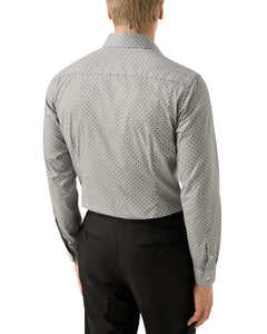 Eton Micro Floral Print Signature Twill Shirt Beige
