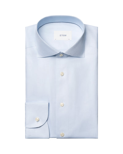Eton Solid Signature Oxford Shirt Light Blue