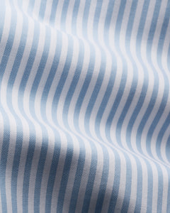 Eton Stripe Signature Oxford Shirt Light Blue